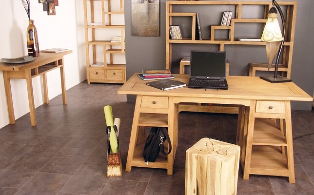 BUREAUX EN BOIS MASSIF